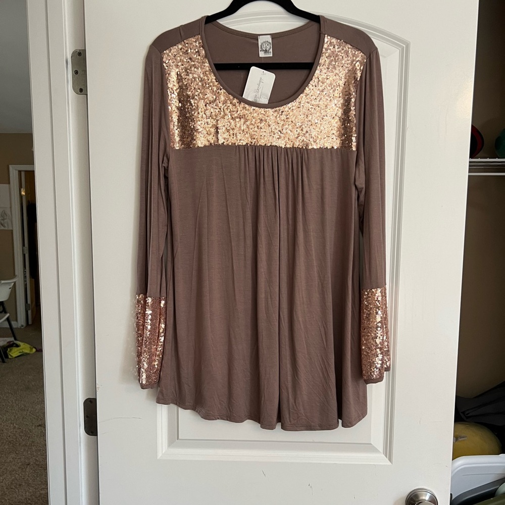 Super cute sequins print dress size large